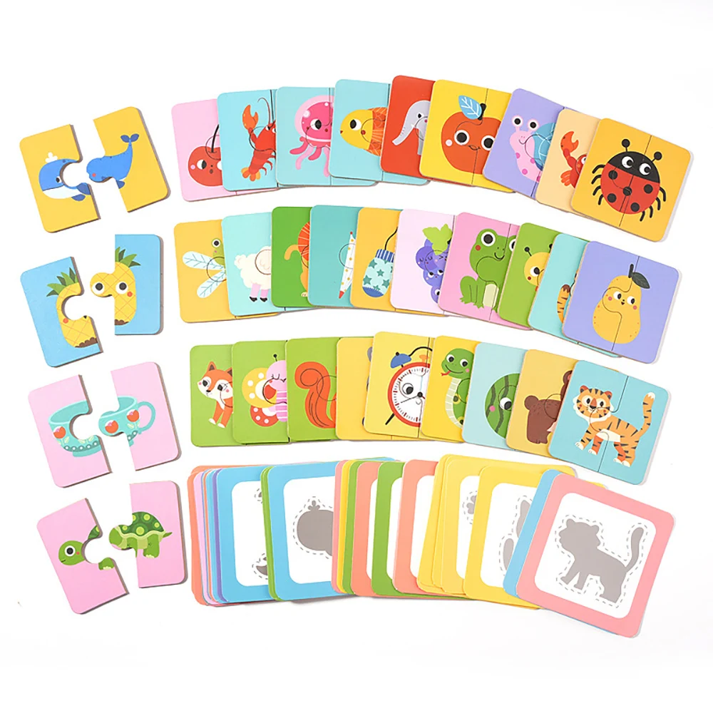 Gioco di matematica con animali in legno per bambini piccoli, puzzle montessori Giocattoli per lo sviluppo precoce di abbinamento e abilità motorie Puzzle per regalo di compleanno