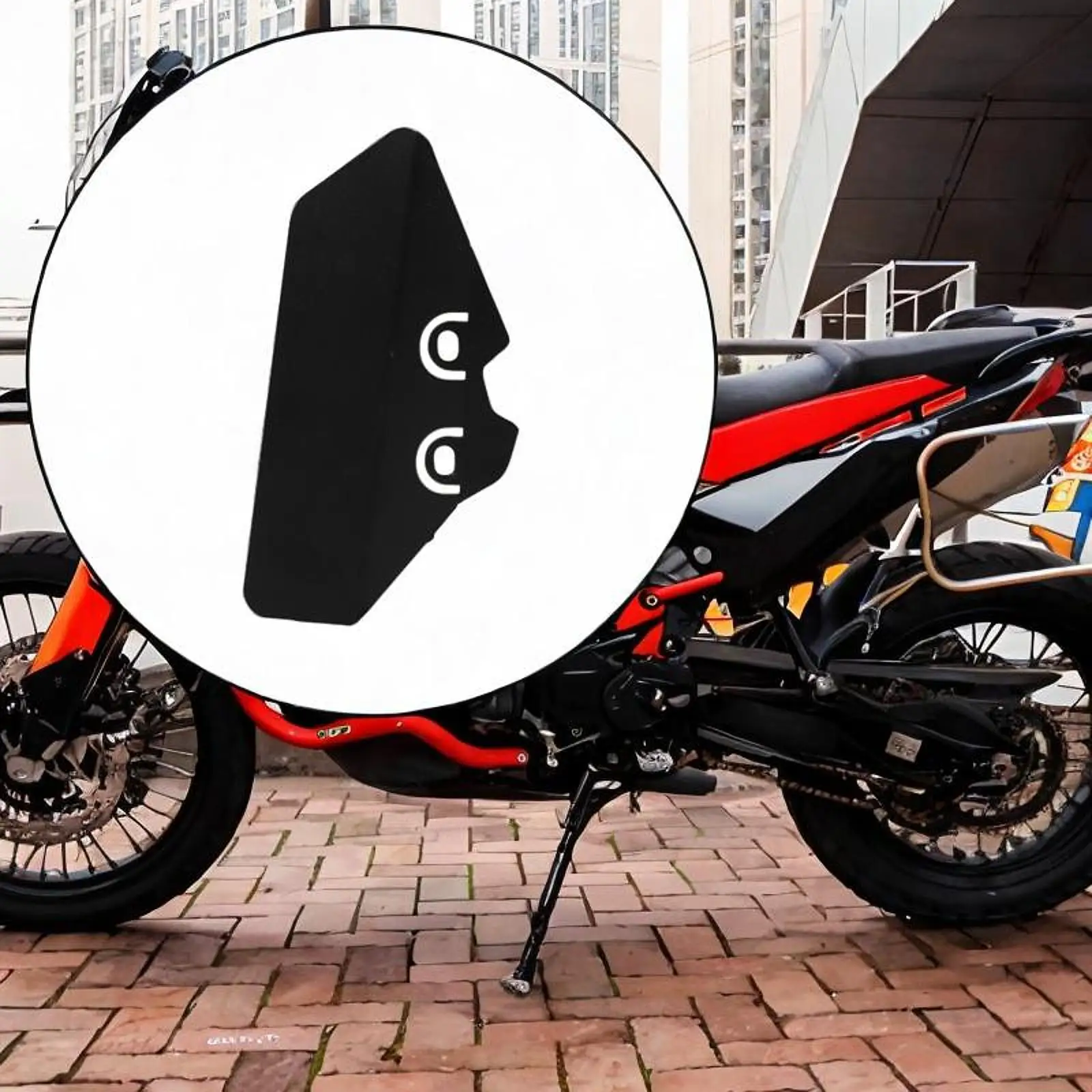 

Rear Brake Master Cylinder Guard Replacement, Easy to Install Sturdy Metal