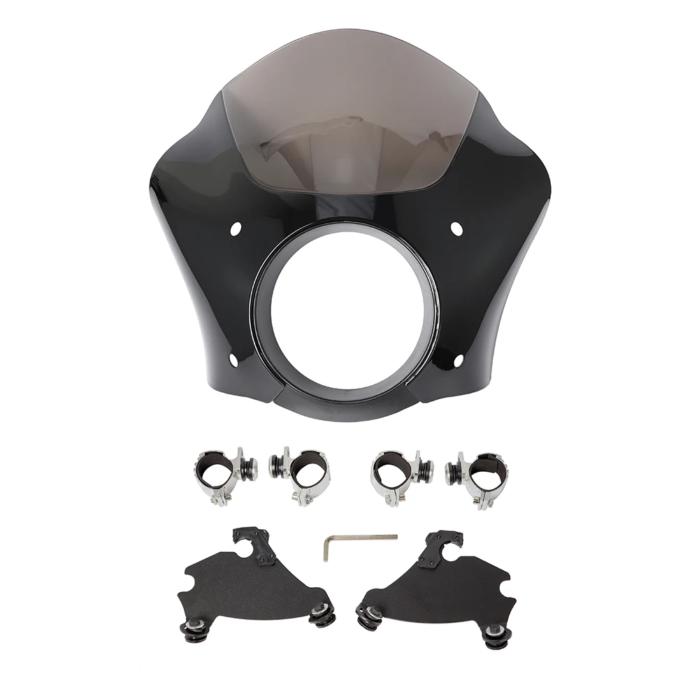 

For Harley-Davidson Sportster XL 1200 883 48 72 Dyna Motorcycle Headlight Guide Windshield Cover - Custom Fit