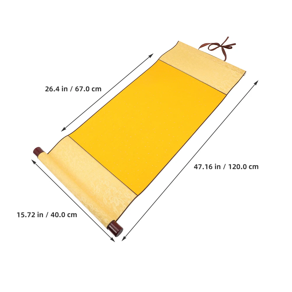 

Blank Rice Paper Scroll 40x120cm Red Gold Calligraphy Painting Parchment Practicing Art Wall Scroll Chinese Rice Paper