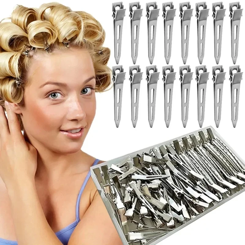 10/20Pcs Professional Ladies Salon Fixed Hair Pins 5.5cm Curl Metal Hair Clips Root Fluffy Clips DIY Tools Hair Accessories