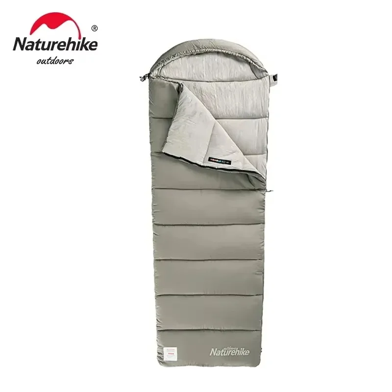 Naturehike M180 Sleeping Bag Ultralight Winter Spliceable Hooded Sleeping Bag Outdoor Camping Waterproof Machine Washable 1℃-12℃