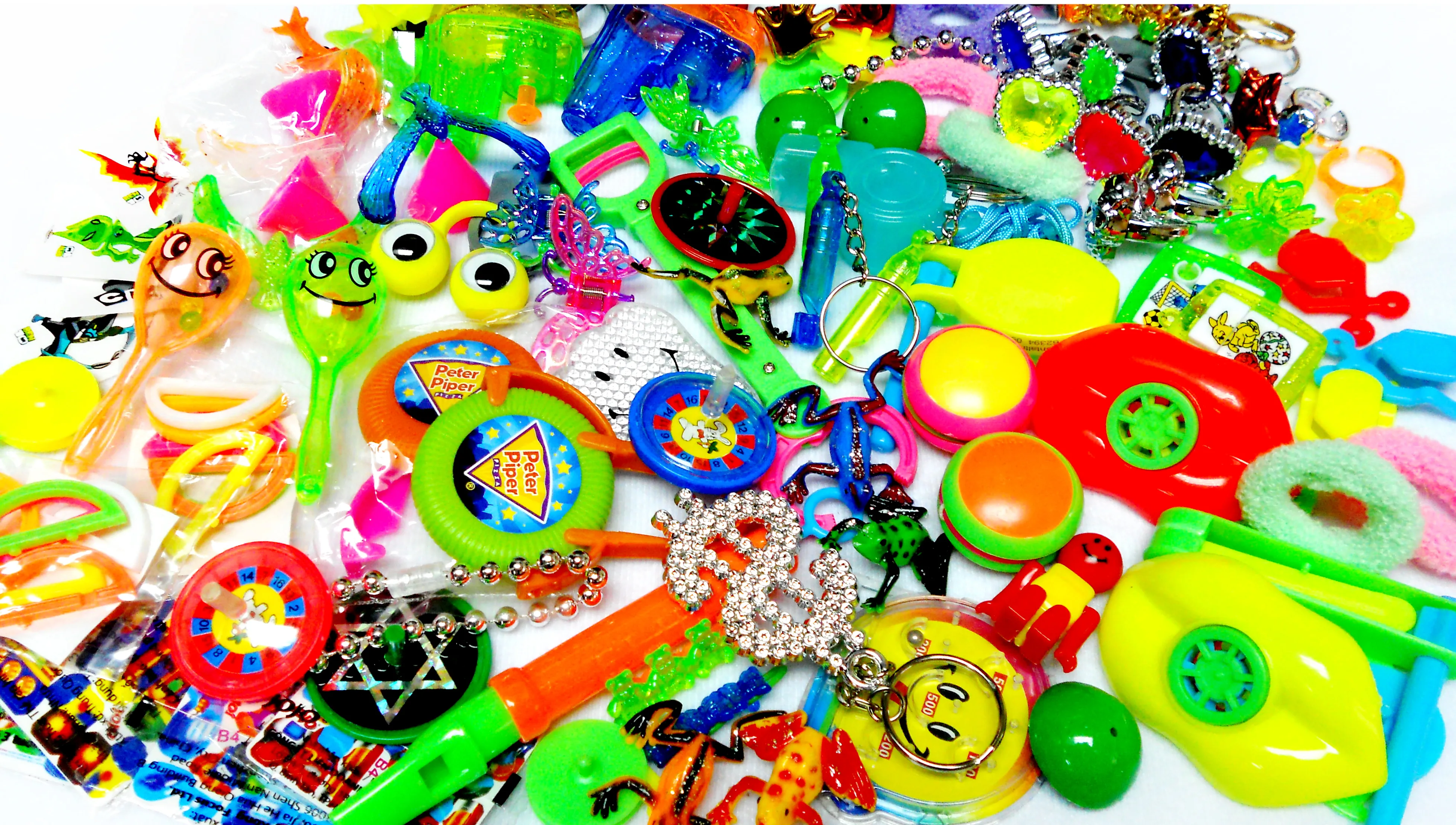 100 pcs, Mix Toys, MIX-B100, PINATA Filler, School Gift, Kids Party Favor, Carnival, Giveaway, Souvenir, Game prize, Cake Topper