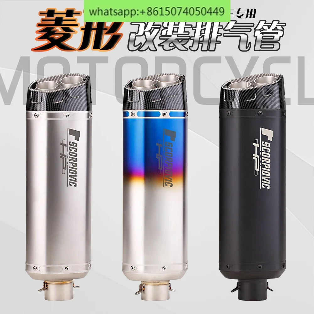

Motorcycle exhaust pipe modification CBR500R NINJA400 race/chase 600 modification tail section S8 universal exhaust