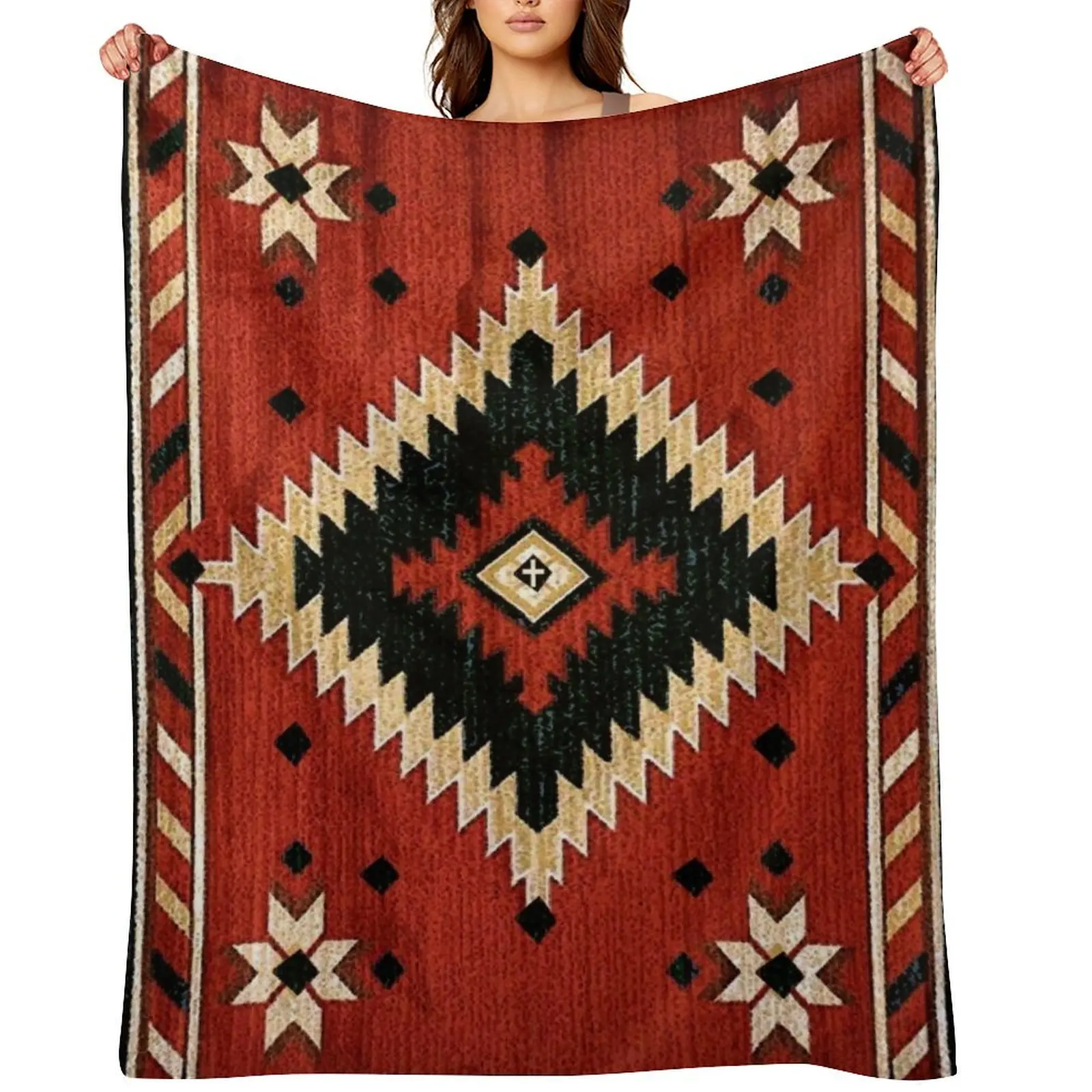 Aztec Holiday 1 Throw Blanket Weighted Decorative Sofas bed plaid Travel Personalized Gift Luxury Brand Blankets