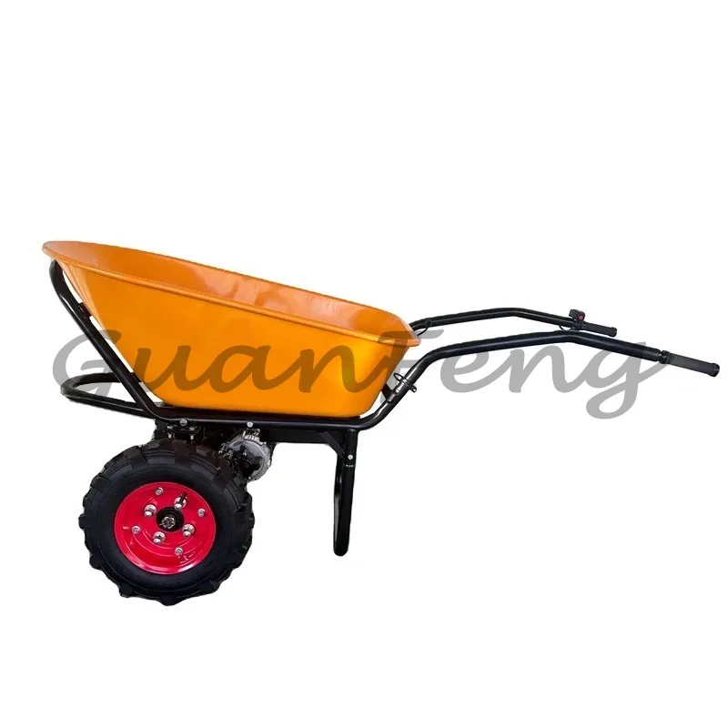 Electric Dump Unicycle, Thickened and Reinforced Household Trolley, for Farm Work, Construction Sand, Transportation Trolley