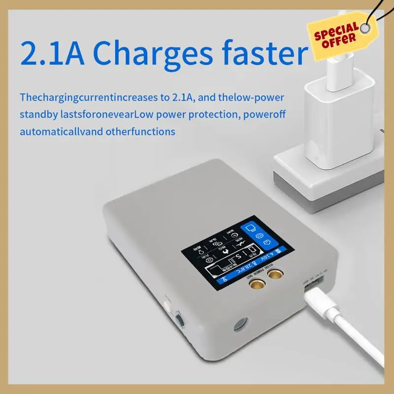 

Classy-1Set Portable 2 Inch Color Screen Spot Welder 80 Gears Adjustable Spot Welding Machine ABS For 18650 Battery