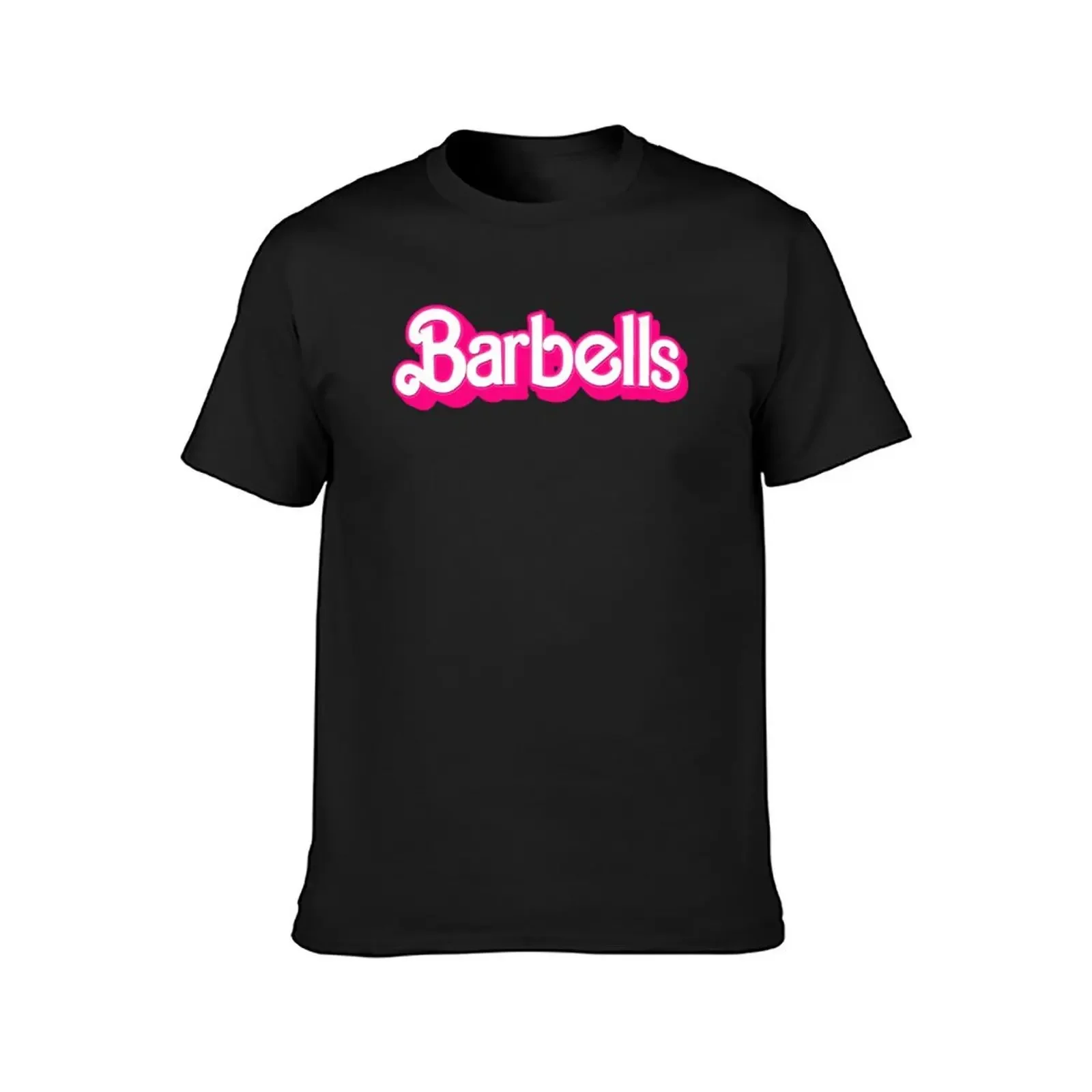 Barbells T-Shirt street wear tops black t shirts for men