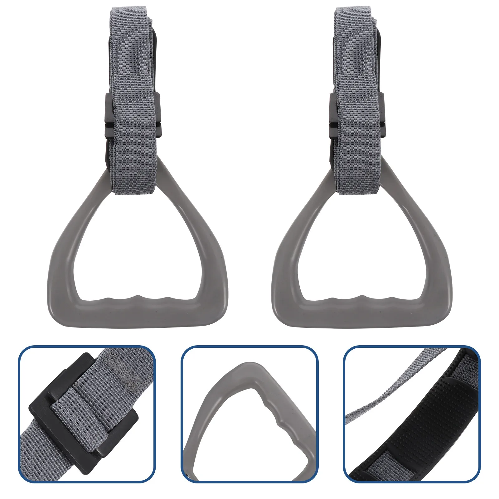 2Pcs Gymnastic Rings Adjustable Fitness Rings Strength Training Equipment Core Stability Upper Body Muscle Building