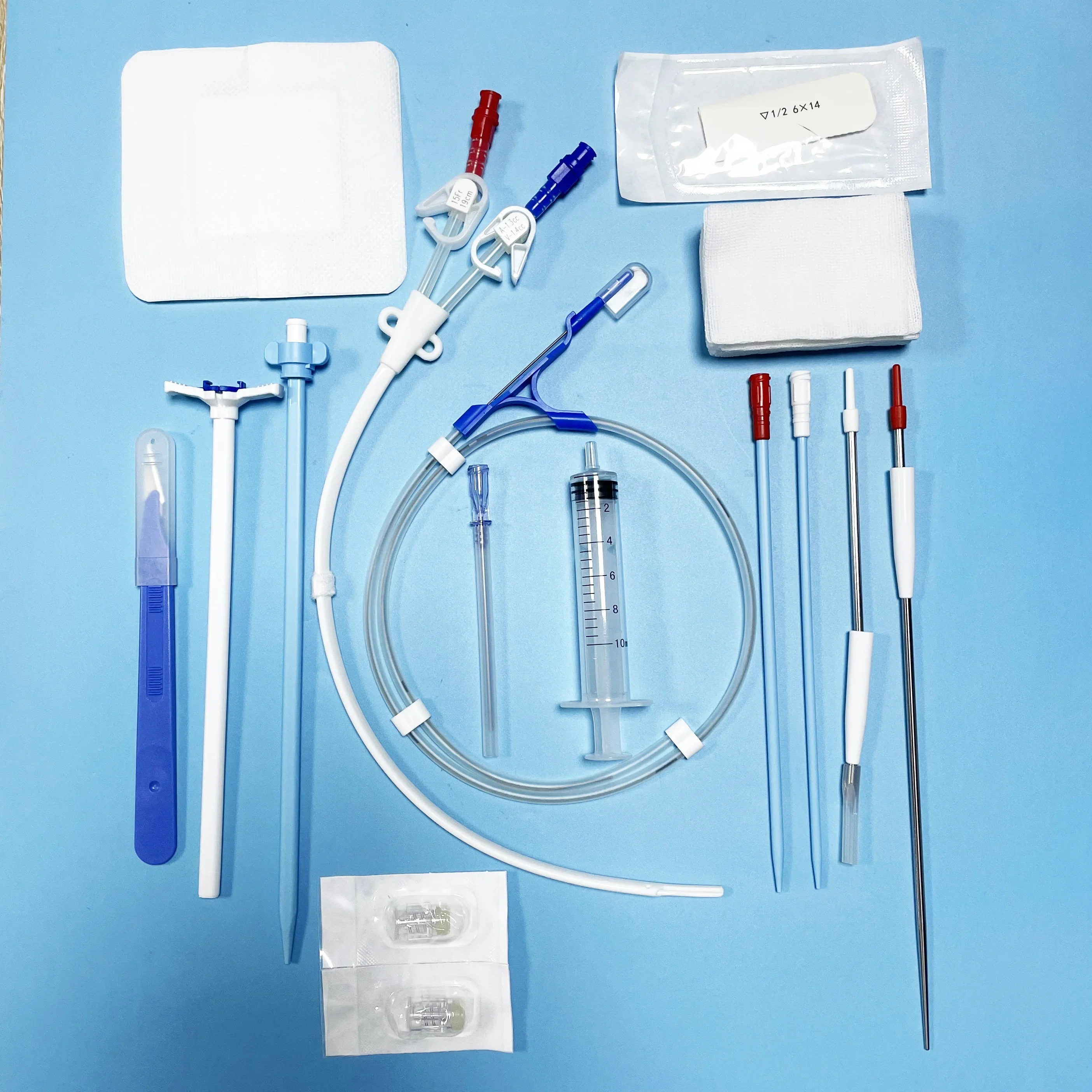 

Medical Long Term Dialysis Catheter Kit Double Lumen Hemodialysis Catheter