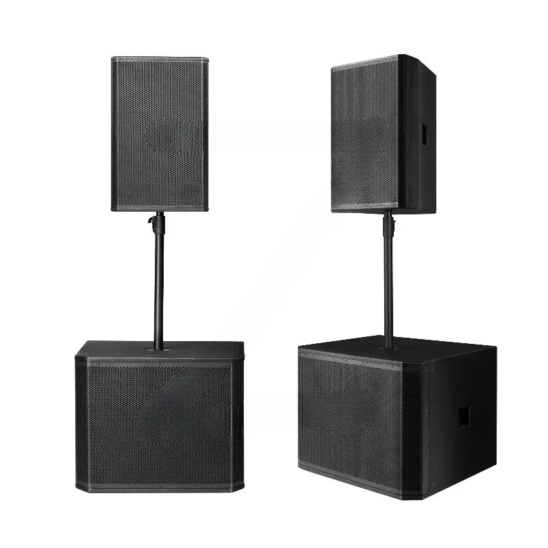 Outdoor PA Professional Sound System 18 Subwoofer Post Array Stage Speakers