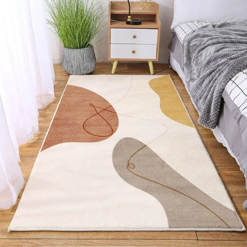 Sketch Style Carpets for Living Room, Modern, Simple, Bedroom Decor, Fluffy, Soft, Cloakroom Rug, Home, Thickened,  Floor Mat