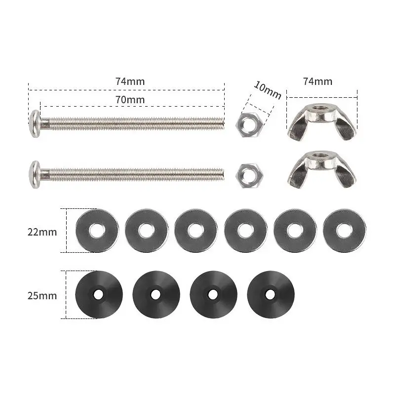 2Pcs Toilet Tank Bolt Cistern To Toilet Pan Fixing Fitting Sealing Kit Close Coupling Bolts Water Tank Toilet Seat Screw Set