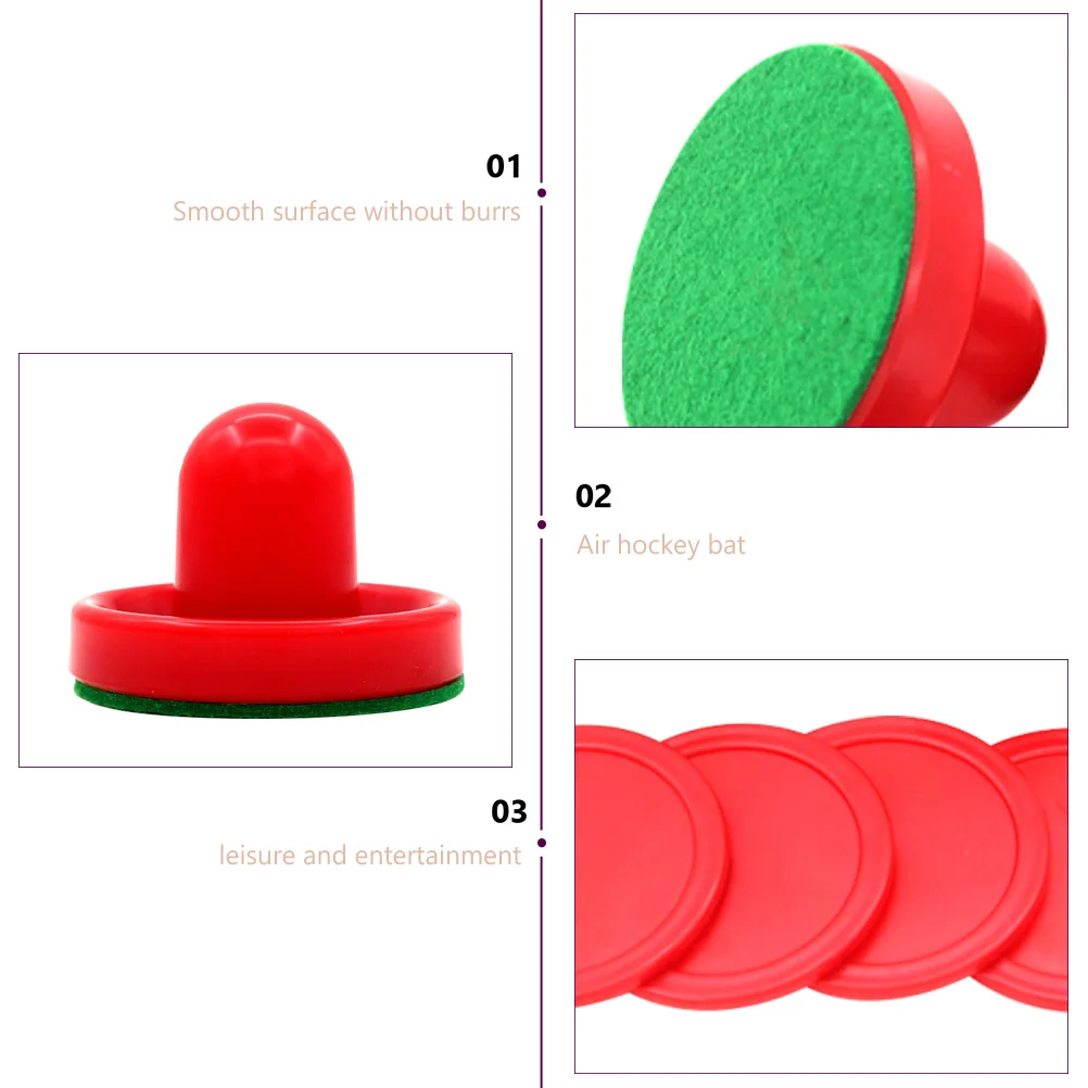 

1 set 1 set Resin Air Hockey Puck Replacement Parts Pusher Paddle Game Accessories Bulk Repair Kit Table Hockey Accessories Set