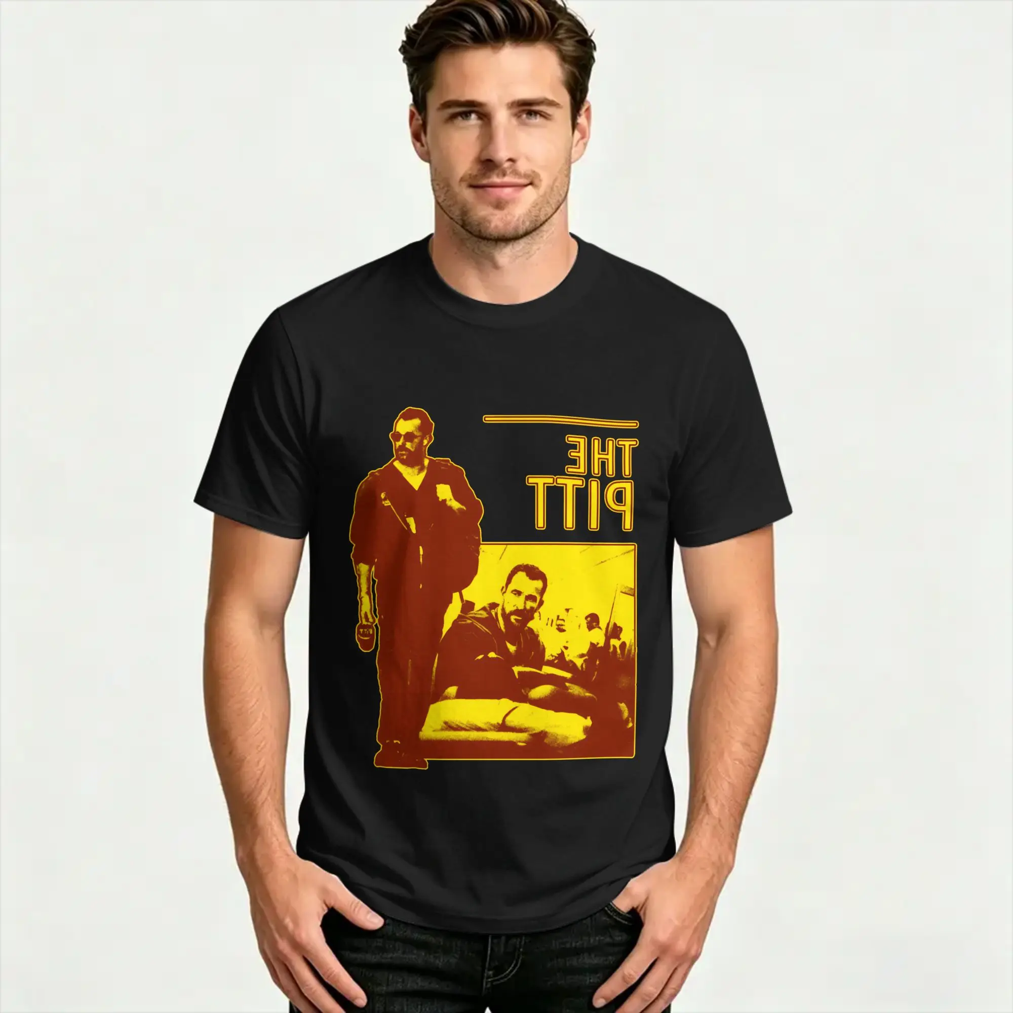 The Pitt  T-Shirts for Men Women Movie Fashion 100% Cotton Tees O Neck Short Sleeve T Shirt Plus Size Clothing