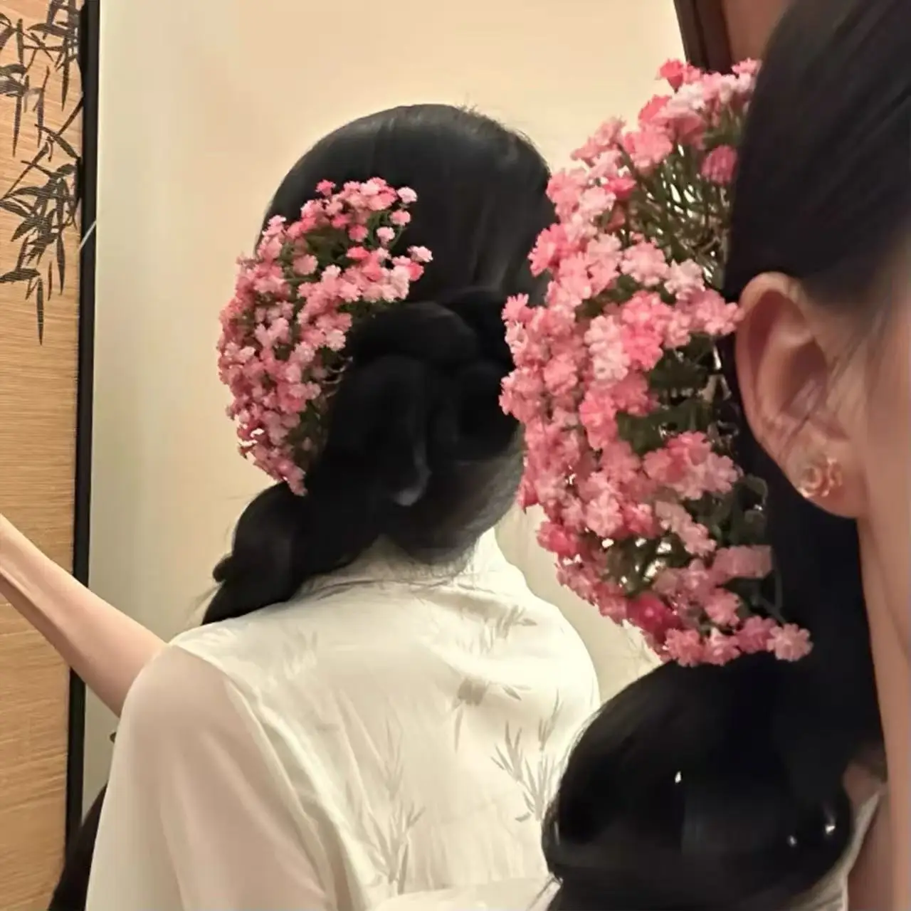 Bestseller Süße Schleierkraut-Haarspange Künstliche Blumen-Haaraccessoires Hochwertige Haarnadel Eleganter Braut-Abendkopfschmuck
