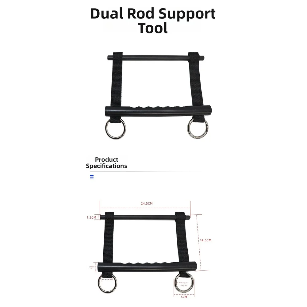 Car Auto Dent Repair Tool Dual Rod Support Positioning Auxiliary Nylon Rod Dent Roof Repair Accessories Bracket Tool Black