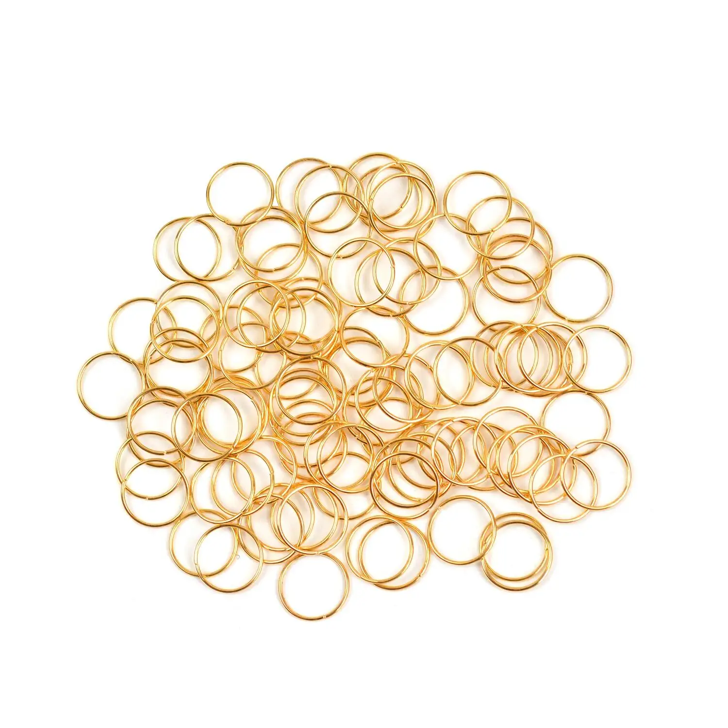 100 Pcs Dreadlocks Accessories Hair Loop Clips African Braided Decoration Hair Rings for Women