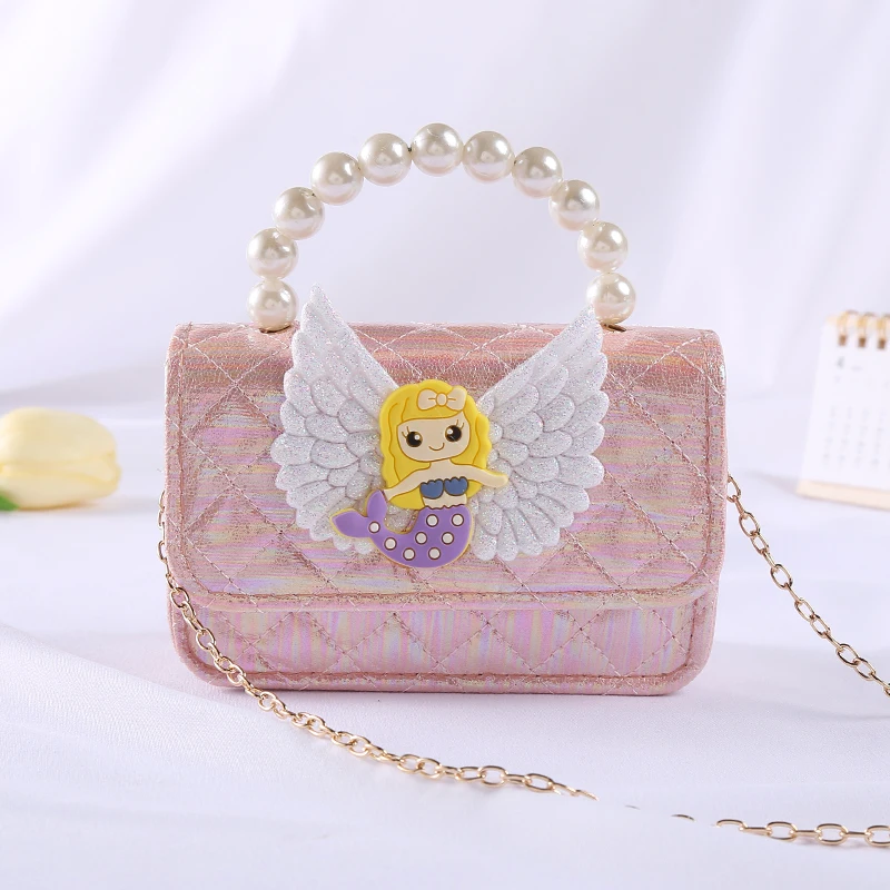 Candy-Colored Cute Children\'s Mini Princess Girl Messenger Portable Coin Purse Fashion Western Style Bag Backpack