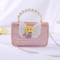 Doce-colorido bonito das crianças mini princesa menina mensageiro bolsa de moedas portátil moda estilo ocidental mochila