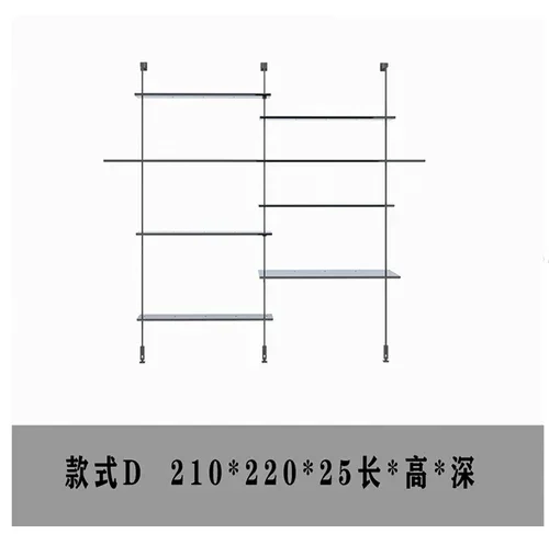 Premium Products Italian Creative Simple Shelves, Floor on the Wall, Multi-Layer Solid Wood Display Shelves, Iron Bookshelves