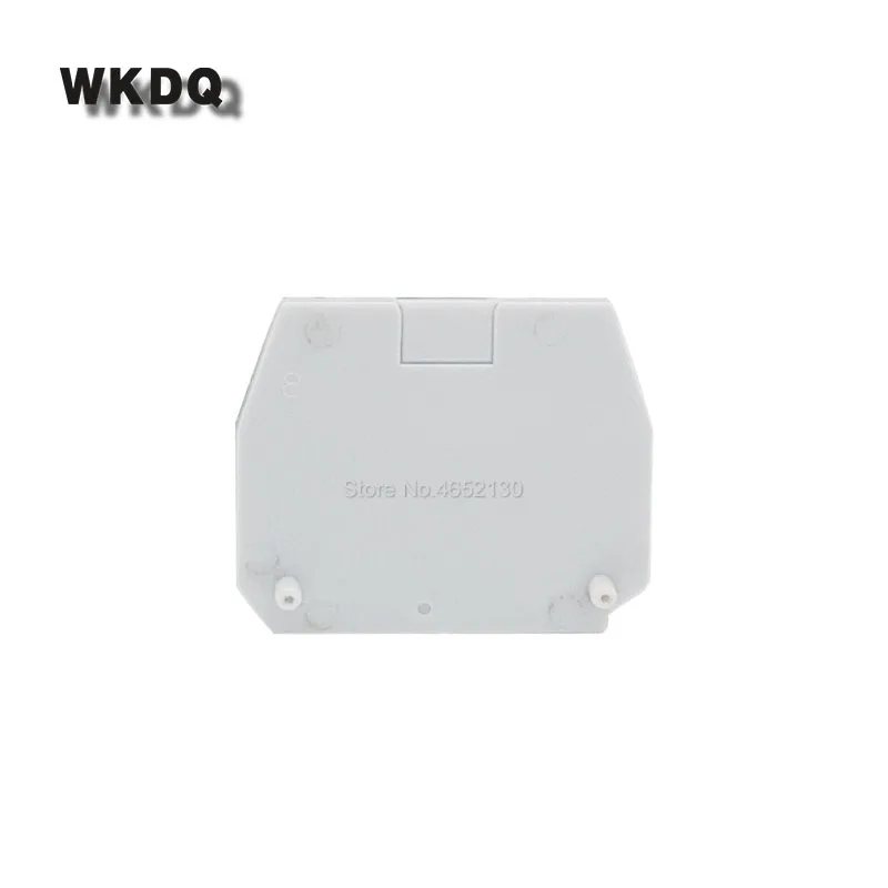 10Pcs D-MBK/E End Cover Plate For MBK 3/E-Z 2.5 mm² Cable Mini Terminal Block Screw  NS15 DIN Rail Terminals Connector End image 3