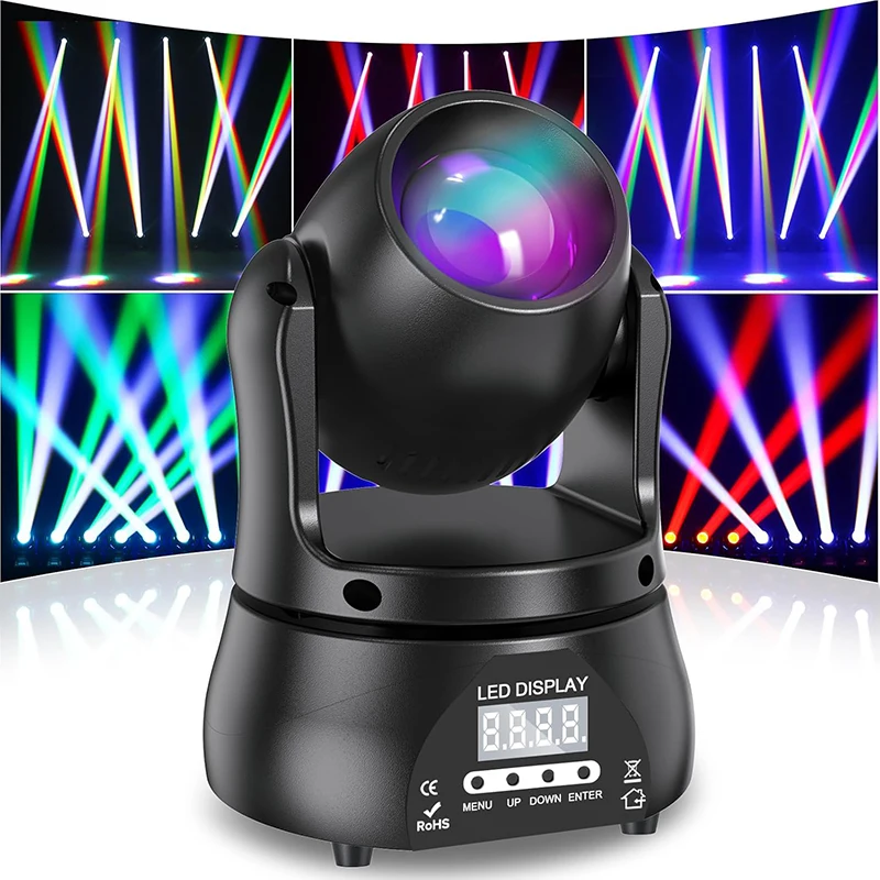 

40W Beam Moving Head Light DMX512 RGBW Stage Light for DJ Concert Party Wedding Nightclub Professional Effect Lighting