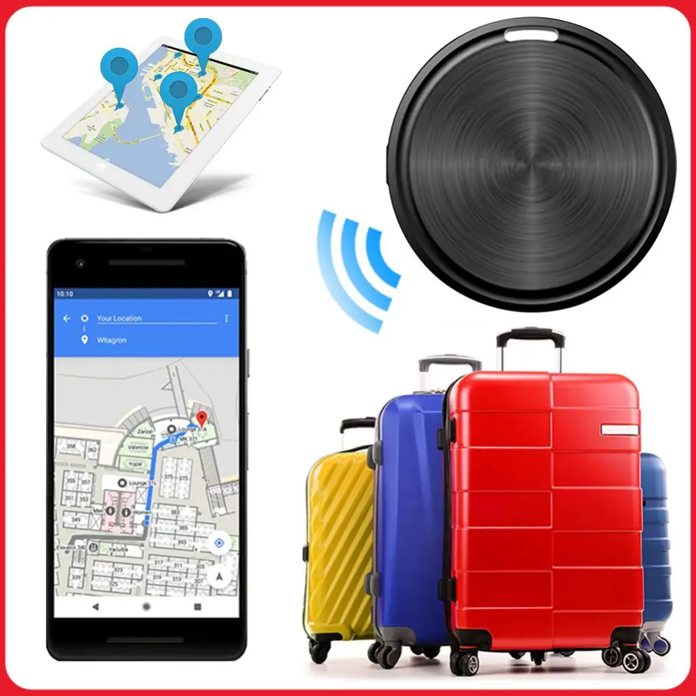 

Водонепроницаемый портативный Bluetooth-трекер для Android с приложением Find My Device для поиска кошельков, сумок, домашних животных и багажа