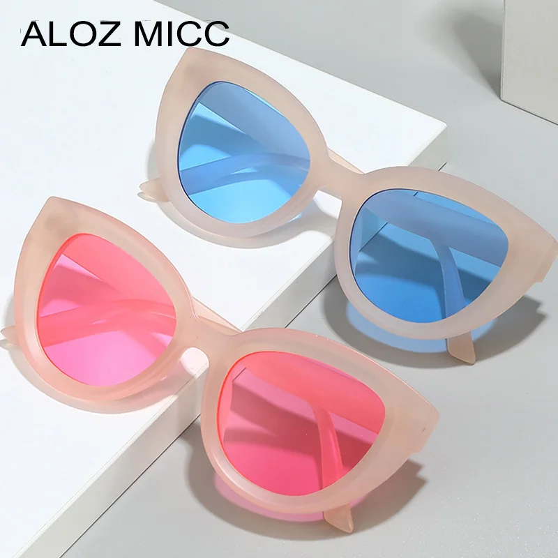 

Fashion Cat Eye Sunglasses For Women Big Frame Luxury Candy Color Vintage Sun Glasses Female Punk Shades UV400 Eyewear