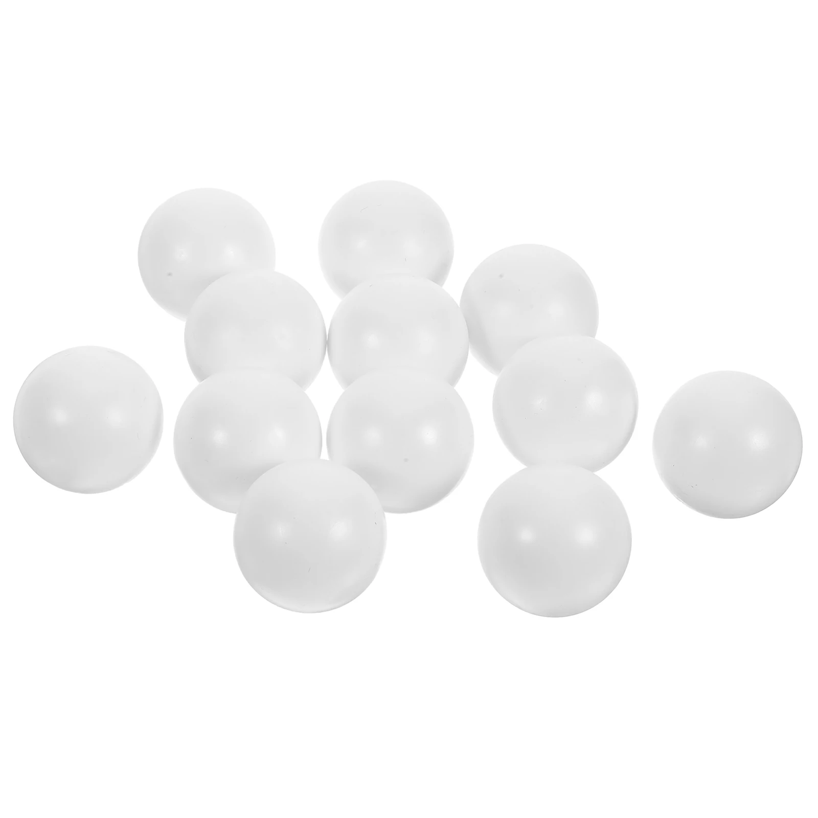

12pcs Mini Table Football 32mm White Glossy Foosball Balls Desktop Game Replacement Parts Table Soccer Accessories