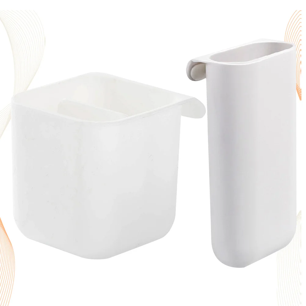 

2Pcs Creative Computer Monitor Pen Holder Multifunction Plastic Stationery Organizer Desk Accessories Office Storage White Long