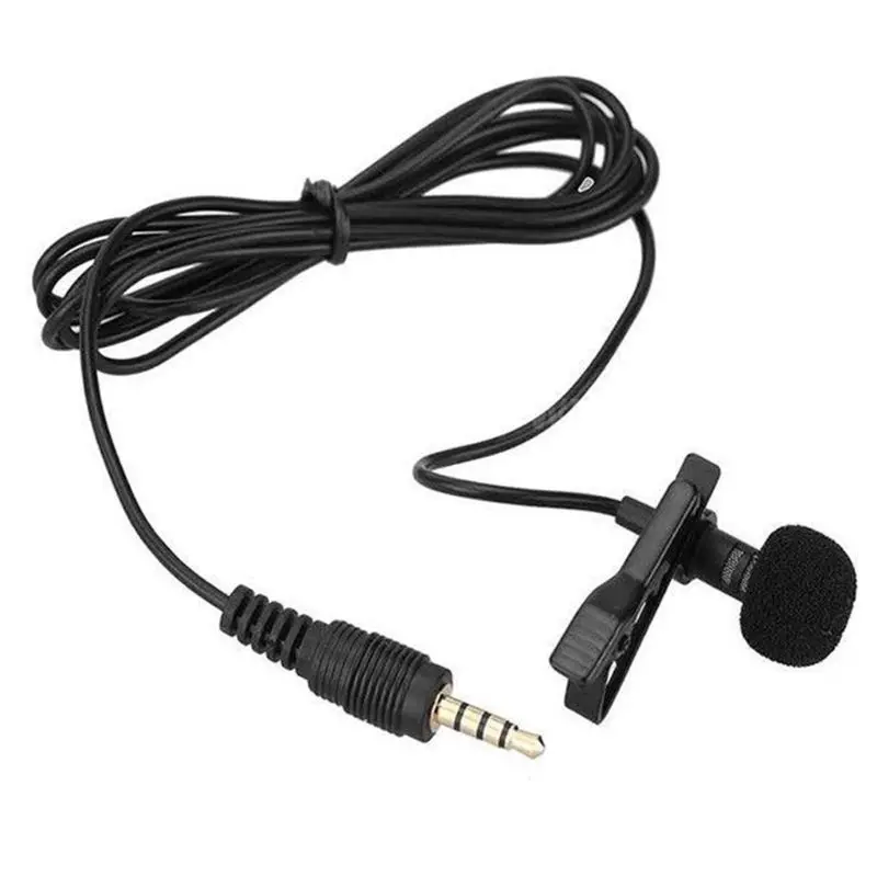 Compact Lapel Clip Microphone Plug and Use Gaming Headset Mic 3.5mm Cable Plug Suitable for Musical Instruments, Drop Shipping