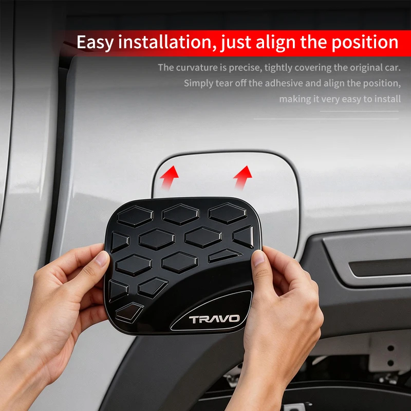 For 2026 Toyota Hilux SR SR5 Pickup Fuel Tank Cap Decorative Cover Anti-scratch Modification Sticker Exterior Car Accessories view 3