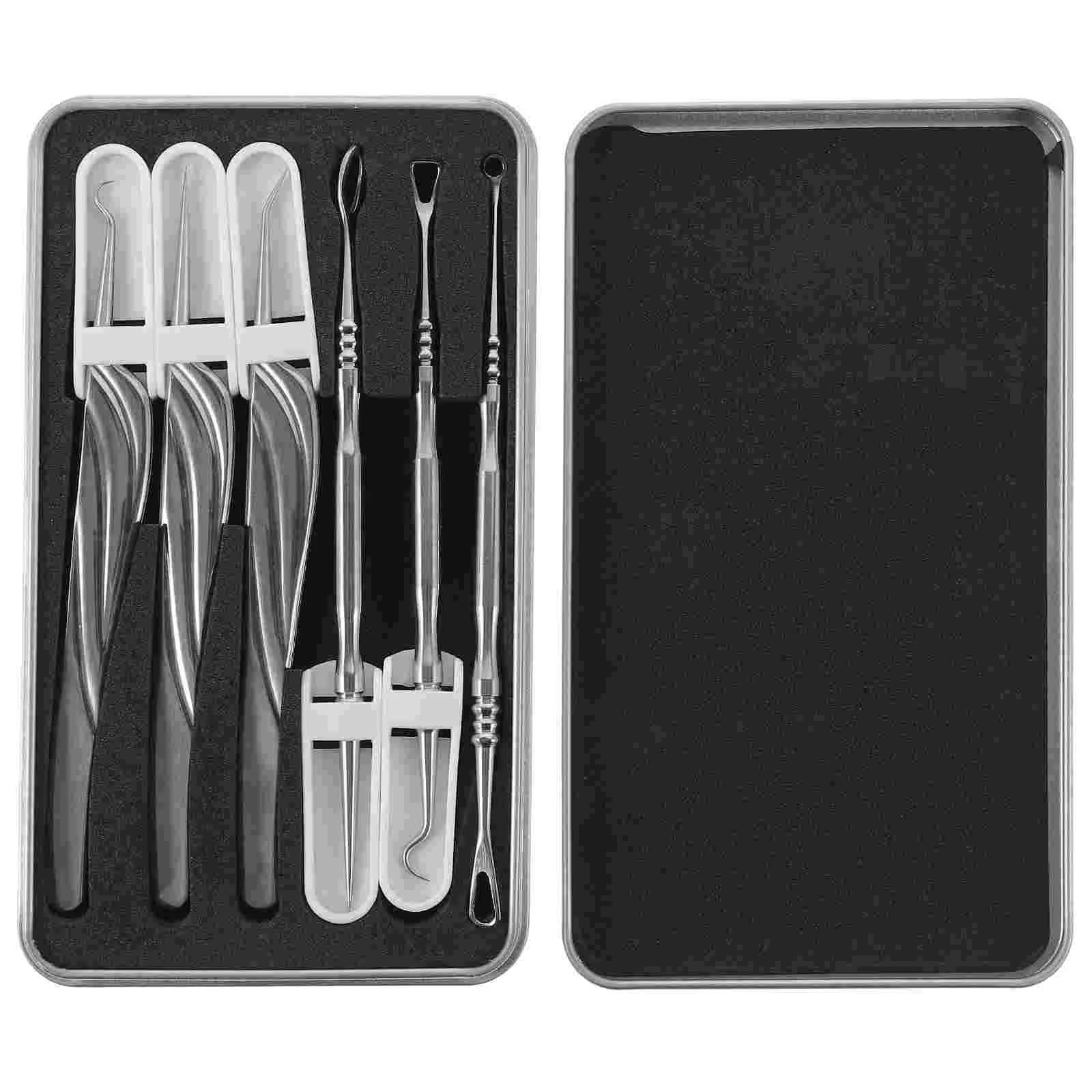 Needle Set Metal Pimple Removal Tool Extractor Tools Double-end Remover Squeeze Pimples