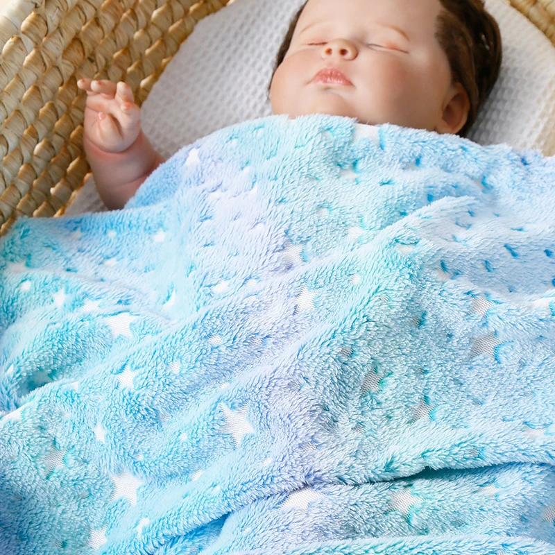 1pcs baby blanket blanket in autumn and winter, thickened, soft, comfortable, air-conditioned, and comfortable Child Accessories