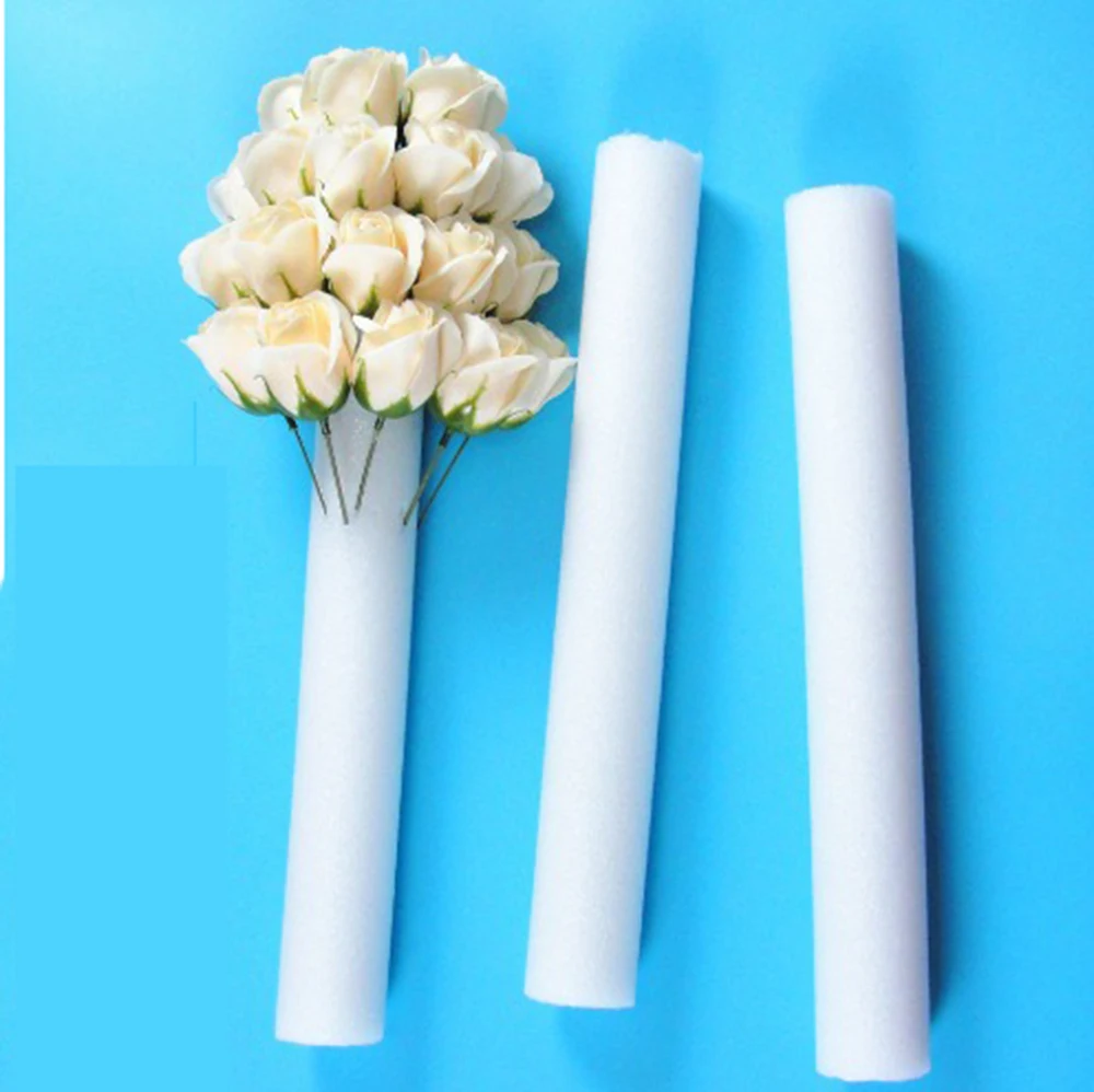 DIY Foam Strip Artificial Decorations Arrangement, Wedding Backdrop Decor Props, Cylindrical Stick, Solid Flower Accessories