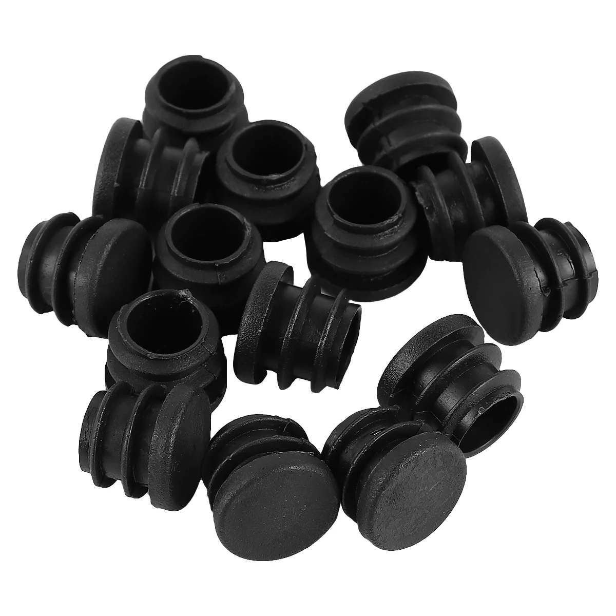 100pcs Furniture Leg Plug Round Plastic Cover 16mm Tube Bung Blanking Chair Leg Floor Protector