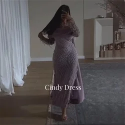 Cindy Saudi Arabia Chiffon Manual Beads Off the Shoulders Gala Dresses 2024 Elegant Evening Dress Woman Ball Gowns Customized