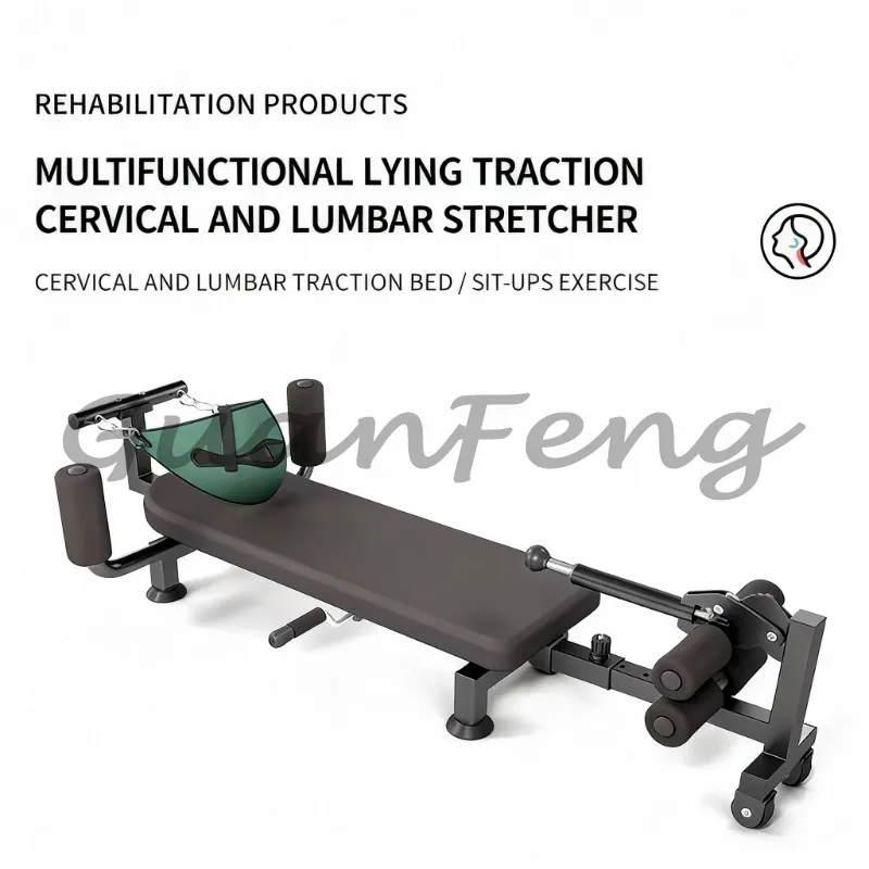 Household Electric Back Stretching Device, Neck Lumbar Relax Machine, Multi-purpose Leg Exercise Fitness Equipment