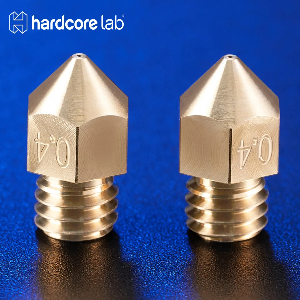 Hardcore Lab High Temperature 500℃ Non-Stick Sharp MK8 Plated Nozzle  Durable Compatible with  3D Printers Parts J-head Hotend