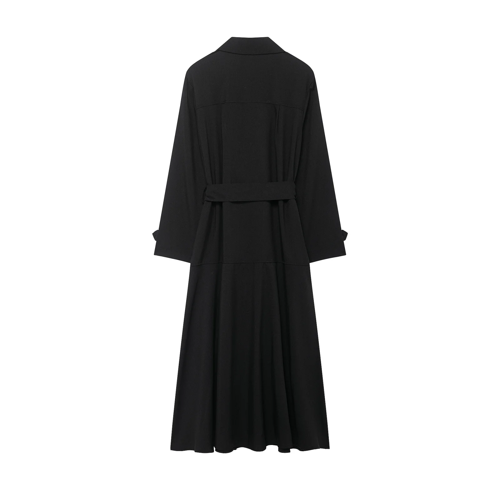 2025 Winter New Women's Casual Fashionable Temperament Simple Loose Slimming High-End Trench Coat Style Long Dress