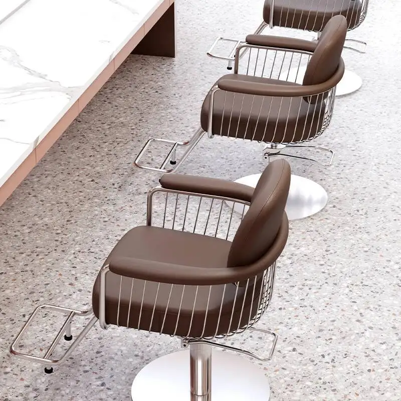

Chair Nail Lash Luxury Rolling Barber Pedicure Shop Office Shampoo Chair Swivel Spa Cosmetic Sedie Salon Equipment Furniture AA