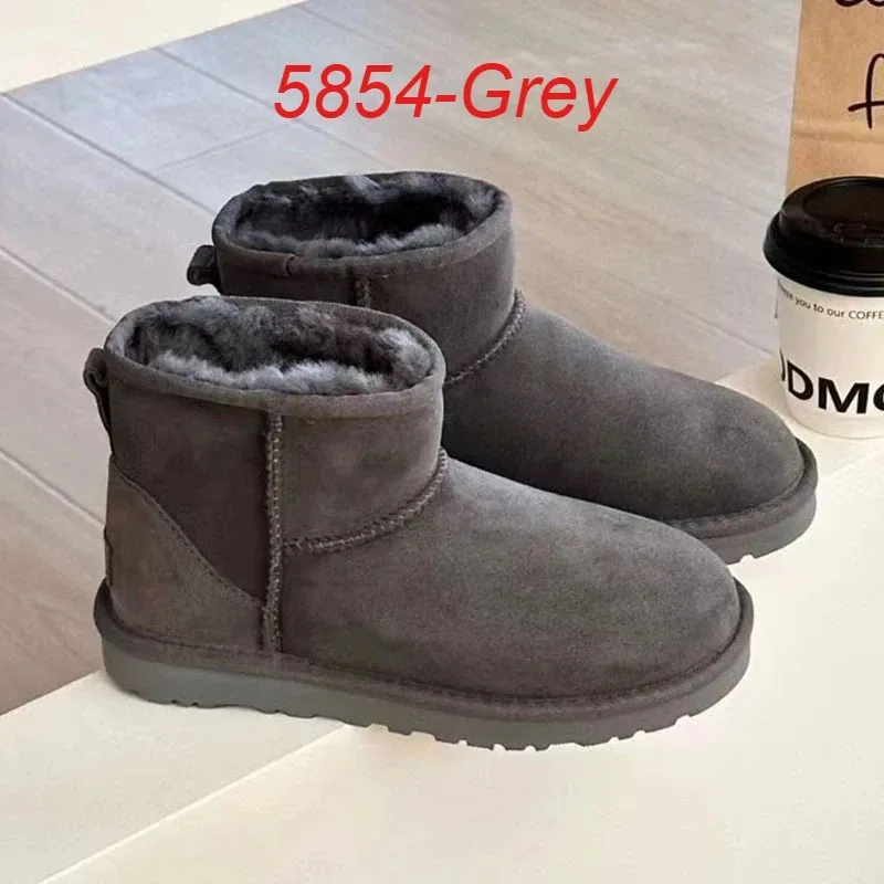 2026 Winter Warm Boots Ladies Snow Boots Man and Women Short Boots Real Sheepskin Wool Low-cut Warm Fur Shoes Fur