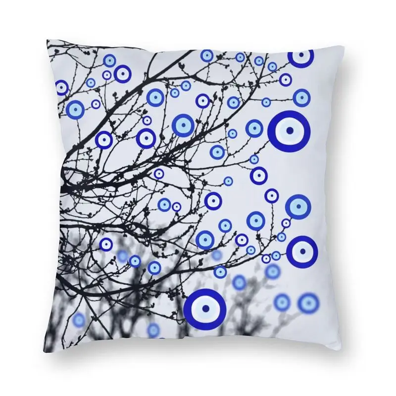 Turkey Evil Eye Cushion Cover Printed Mediterranean Amulet  Pillow For Sofa Pillowcase Home Decor