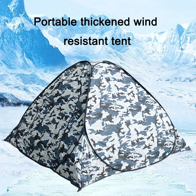 Tent Outdoor Winter Fishing Thickened Insulation Tent No Need To Set Up Camping Tent Portable Windproof  Tent Hiking Travel Tent