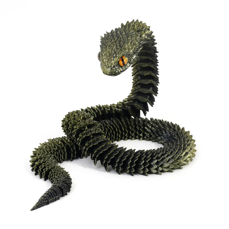 30cm 3D Printed Snake Dragon 3d Printed Figures Traditional Table Ornament 3d Toys Gifts New Year Decoration