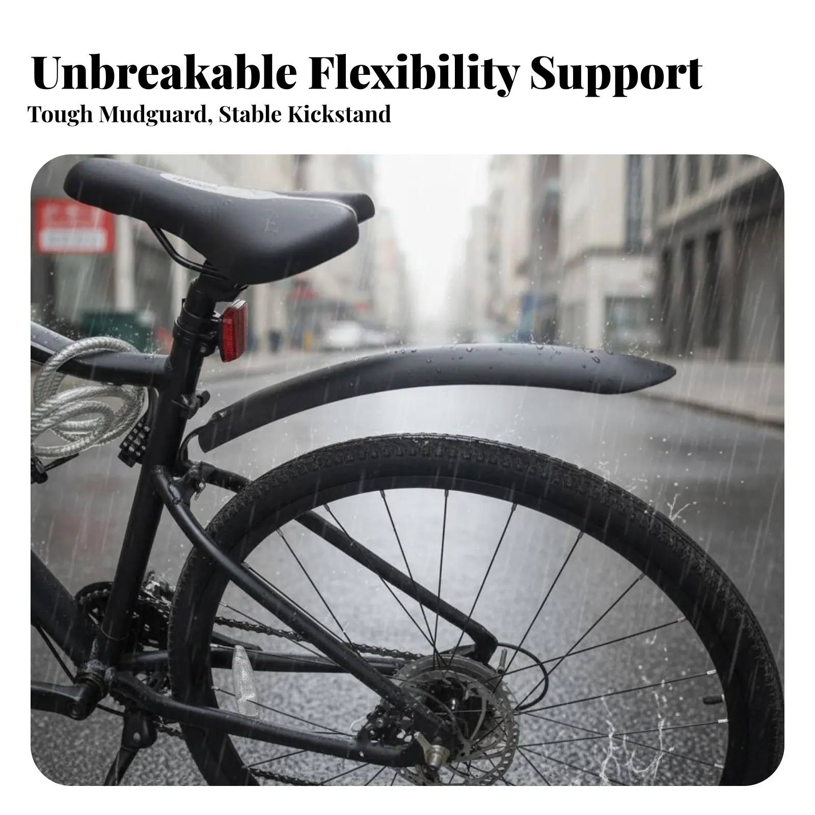 

Комплект из 2 удлиненных водонепроницаемых брызговиков для горного велосипеда с покрытием, износостойкий материал