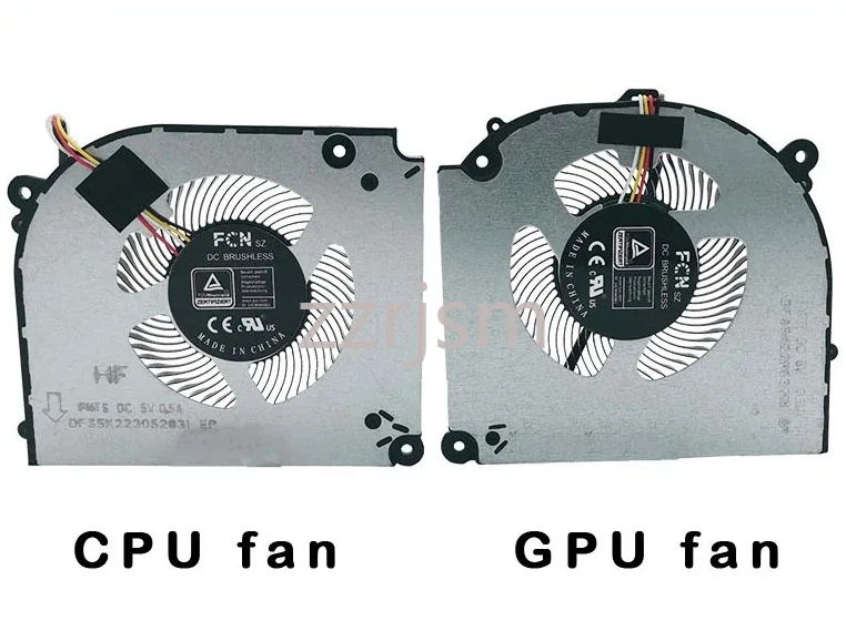 

Laptop CPU GPU Cooling Fan Cooler for Clevo NP70HP NP50HP Machenike F117-7Plus MKNP55HK DFS5K22115371U FNTR DFS5K223052831 FNTS