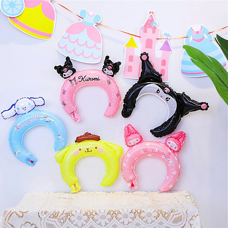 

Children's Cartoon Kuromis Headband Headdress Balloon Mys Melodys Ear Headband Balloon Children's Christmas Party Props