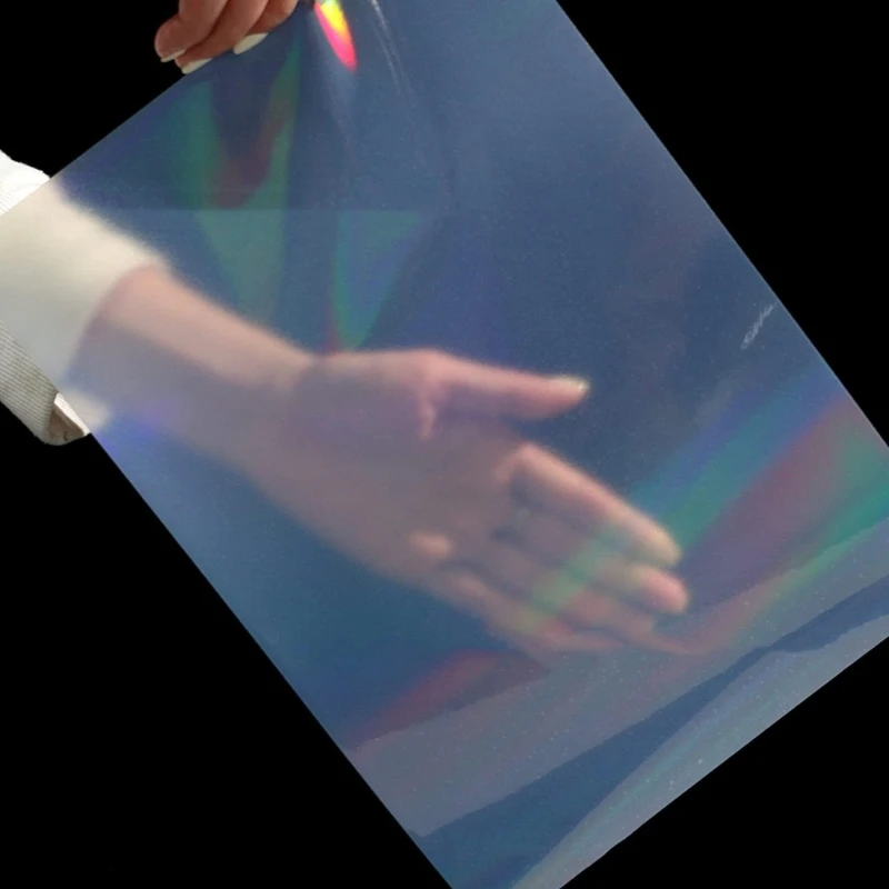 20 Sheets/Set Holographic Sticker Paper A 4 Size Vinyls Printable Paper Waterproof Self-Adhesive Film for Craft Project